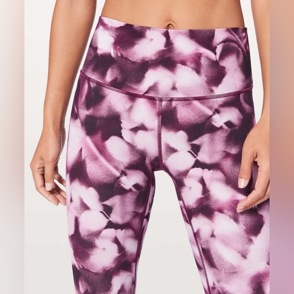 Lululemon Wunder Under Hi-Rise Tight 28" Blush Blossom Alpine White Candy Pink - Picture 2 of 8